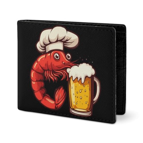 Crawfish Beer Coin Purse PU Leather Bifold Wallet Small Change Purse Pouch Front Pocket Wallets2