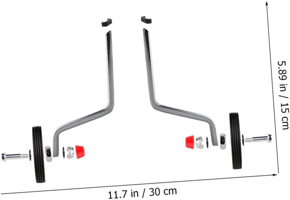 Wear-resistant Auxiliary Bike Wheels Training Stabilizers with Reinforced for Easy Installation and Enhanced Safety Fit for Bicycle Balance and Cycling Skills