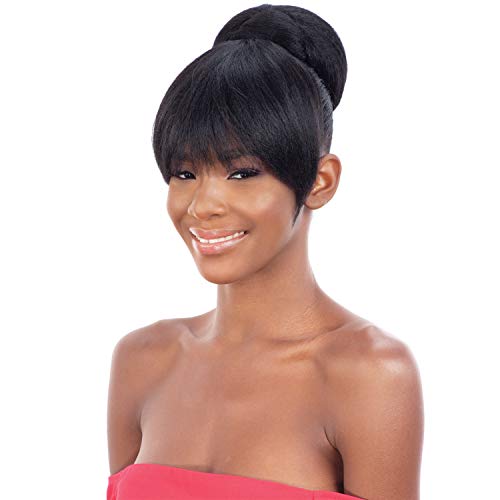 COCO BUN BANG (1B Off Black) - Freetress Equal Synthetic Bun & China Bang