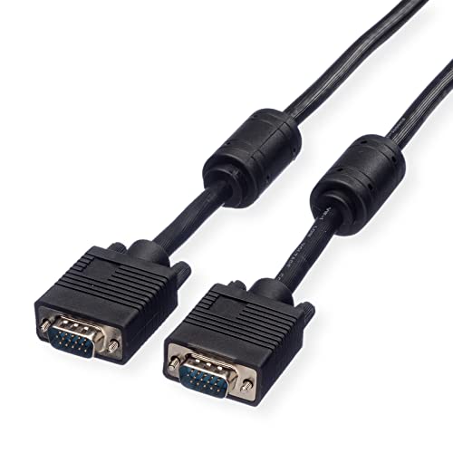 Roline 15m HD15 ST-ST Monitor Cable with Ferrite Core + DDC