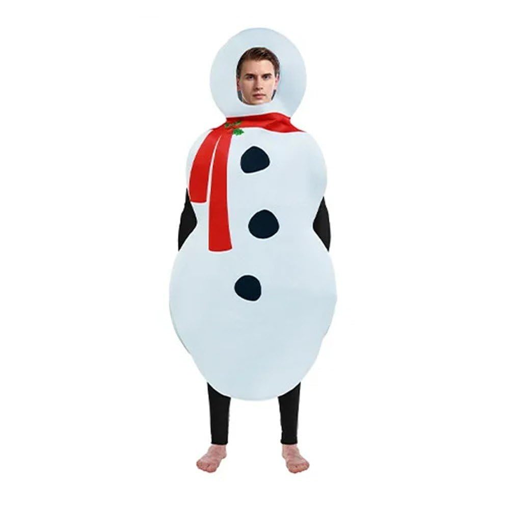 Disfraz De Muñeco De Nieve Navideño para Adultos, Disfraz De Muñeco De Nieve, Disfraz De Cosplay Navideño para Mujeres Y Hombres.