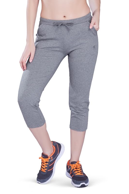 Image of Slim FIT Stretchable Capri with Side Pockets for Women