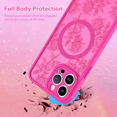 Coque iPhone 15 Pro Max aimantée esthétique rose mat - 2