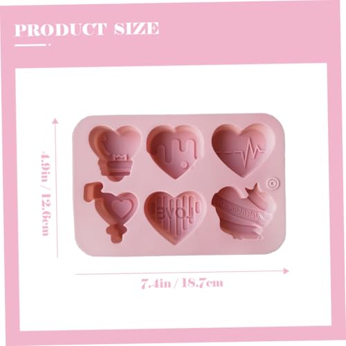 Molde de silicona SUPVOX para chocolate con forma de corazón miniatura 2