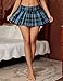Avidlove Pleated Mini Skirt Women Sexy Role Play Short Plaid Skirts for Schoolgirl XXL