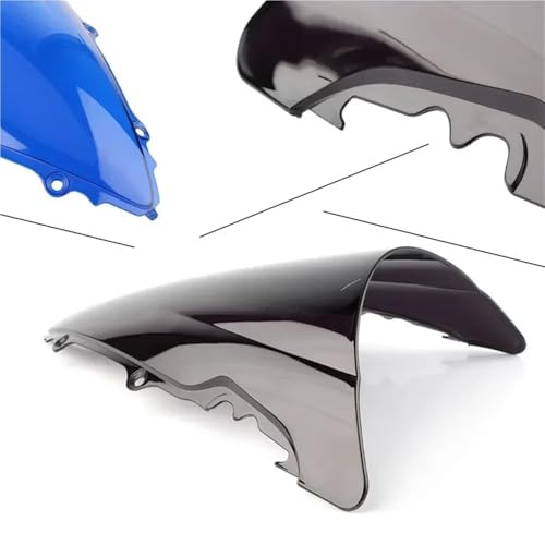 Bulle moto double courbure pour YZF R6 2003-2005 déflecteur vent noir - 7
