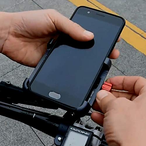 Suporte para telefone, Romacci Suporte para telefone móvel de bicicleta em liga de alumínio para GPS