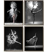 XBTYKPB Zwart Wit Ballet Danser Schilderij Elegante Ballerina