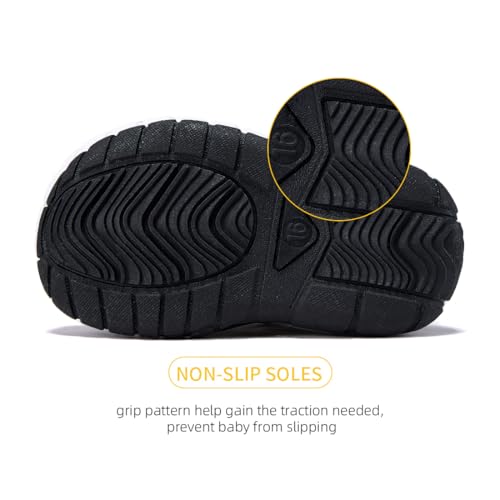 Image of BMCiTYBM Baby Boy Girl Closed Toe Summer Toddler Sandals Lightweight Shoes Infant Non-Slip First Walking Sneakers 6 9 12 18 24 Months 2-3 Years