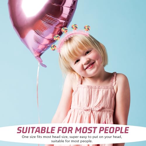 Image of 1Pcs Lollipop Headband Lollipop Headdress Candy Headband Candy Cartoon Food Princess Hair Accessories for Girls Women