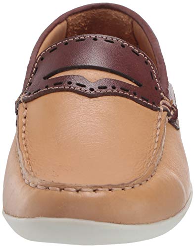 Image of Marc Joseph New York Kids' Genuine Leather Made in Brazil Driving Loafer with Penny Detail