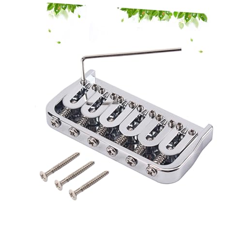 Chevalet de guitare électrique avec plaque et vis de fixation pour modèle six cordes