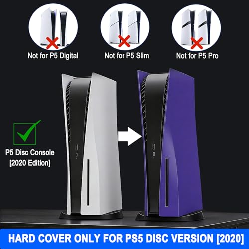 Accessoires pour console PS5 coque violette de rechange anti-poussière arVin - 2