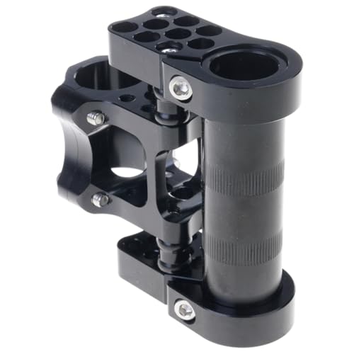 折りたたみ自転車多孔ステムアルミ合金調節可能な自転車ダブルステム交換ハンドルバー多孔ステム使いやすい