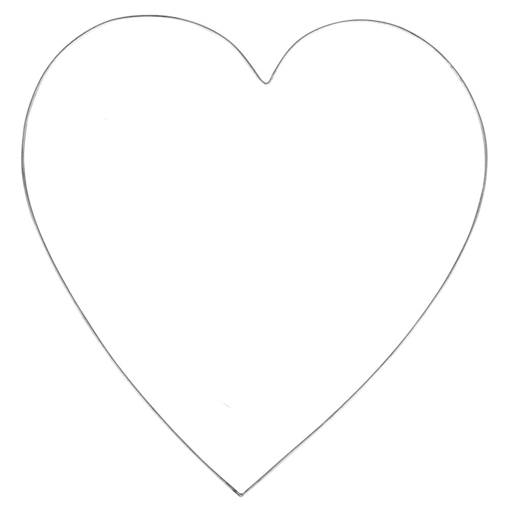 Rayher 24118000 Wire Heart 35cm ø, 0.2cm