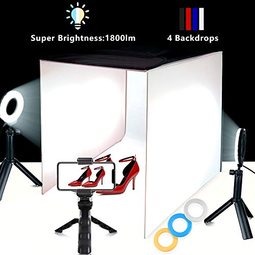 Photo Light Box Travor Portable 16''x16'' Photography Studio Box Shooting Tent Kit