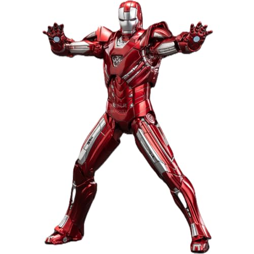 Image of ZD Toys Action Figure - 7 Inch Iron Man Mark 33, 1 /10 Scale, Interchangeable Hands & Blades, Stand, Durable PVC Build, Ideal Gift for Fans & Collectors, Ages 15+ Years