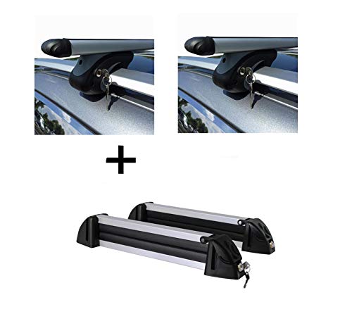 Vdp - Barre Portapacchi L120 + portasci, Supporto