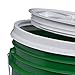 Hudson Exchange Premium 5 Gallon Bucket with Gamma Seal Lid, HDPE, Green
