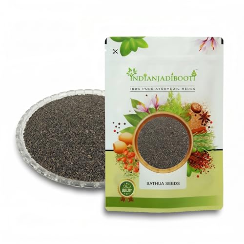 Image of IndianJadiBooti Pure Bathua Seeds (Chenopodium Album) | Raw Ancient Super-Seed for Digestive Comfort, Plant-Based Nutrition & Renal Wellness (50g)