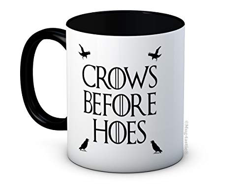 Crows Before Hoes - Game of Thrones Jon Snow - Taza de Café de Cerámica Crows Before Hoes - Game of Thrones Jon Snow - Taza de Café de Cerámica