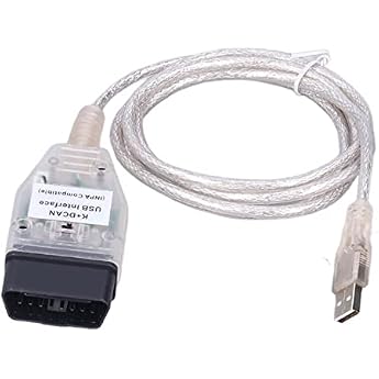 Car Diagnostic Tool Cable K+ DCAN Ediabas Coding Interface Cable K + Dcan Obd2 USB Cable Interface with Switch Replacement Interface OBD Interface Cable for Series 1 E81 E82 E83 E87 E88 20042011