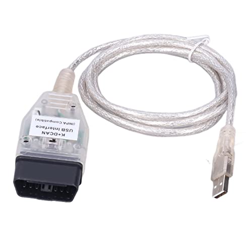 Cable K+DCAN OBD2 con interruptor de interfaz USB y selector de pines para Serie 1 E82 E87 3