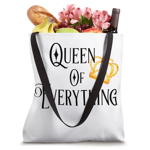 Bolso Tote Queen of Everything con corona real miniatura 4