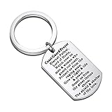 WUSUANED Coast Guard Gift Coast Guard Prayer Keychain Military Jewelry Deployment Gift (coast guard prayer keychain)