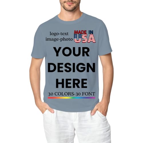 Custom T-Shirts for Men Women - Design Your Copy Gift White 3X-Large