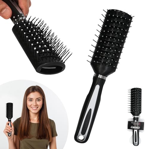 Vented Hair Brush for Women Detangle Hair Brush for Blow Drying With Lightweight Grip Bristle Hairbrush for Thick and Thin Hairs Ball Tipped Bristles Vented Hairbrush Size-23cm