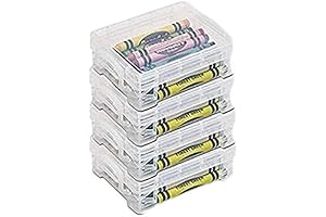 Clear Stackable Crayon Box (4 Count)