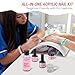 Acrylic Nail Kit – Professional Clear Acrylic Powder and Liquid Set with Nail Brush, Nail Prep Dehydrator and Primer- Beginner-Friendly DIY Kit