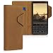 Produktbild kalibri Hülle kompatibel mit BlackBerry KEYtwo LE (Key2 LE) - Leder Handyhülle - Handy Wallet Case Cover in Hellbraun