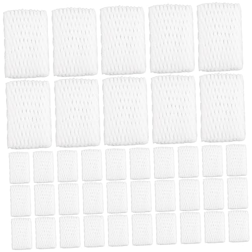 BCOATH 1200pcs Fruit Foam Mesh Cover Grape Protection Bags Strawberry Packaging Sleeve Lightweight Portable Fruit Netting Bags for Transport