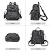 WYFJNX PU Leather Backpack Purse for Women Fashion Multipurpose Design Handbag Ladies Shoulder Bags Travel Backpack Black