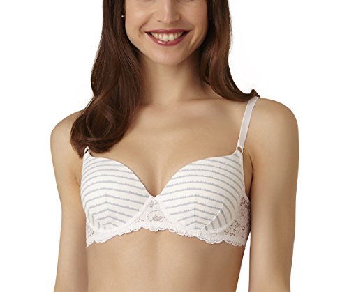 Preisvergleich Produktbild Passionata Damen Beloved Sailor BH, Mehrfarbig (Weiß-Grau D2), 75A