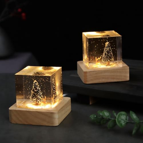 Table Art Déco Cube pour remplacer les décorations de Noël encombrantes et sombres