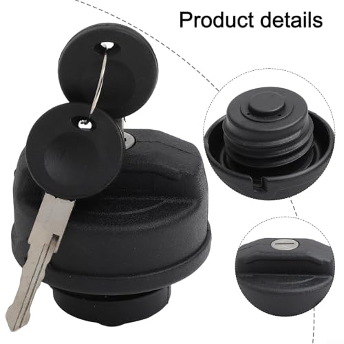 Bouchon de réservoir robuste en ABS avec double clé pour Polo, Caddy et Beetle - 3