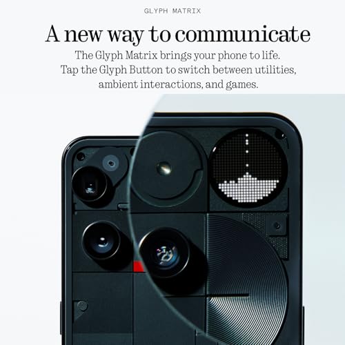 Image of Nothing Phone (3), Black (12GB, 256GB) | Snapdragon 8s Gen 4 | 50MP + 50MP + 50MP Rear Camera | 1.5K+ 120Hz AMOLED Flexible LTPS Display