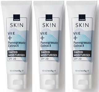 Pack of 3 SK!N Radiance Tinted Facial Day Moisturising Cream SPF20 for normal skin, 50ml tubes