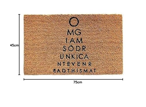 Image of Onlymat Coir Door Mat (Brown, 45x75 cm)