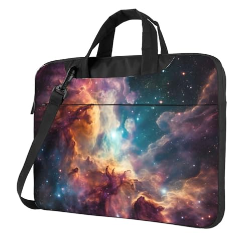 Maletín para laptop 14 pulgadas impermeable con estampado nebulosa miniatura 1