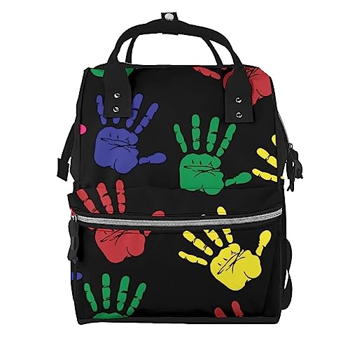 Sac à dos à couches colorées pour parents - Modèle mixte multicolore en taille unique