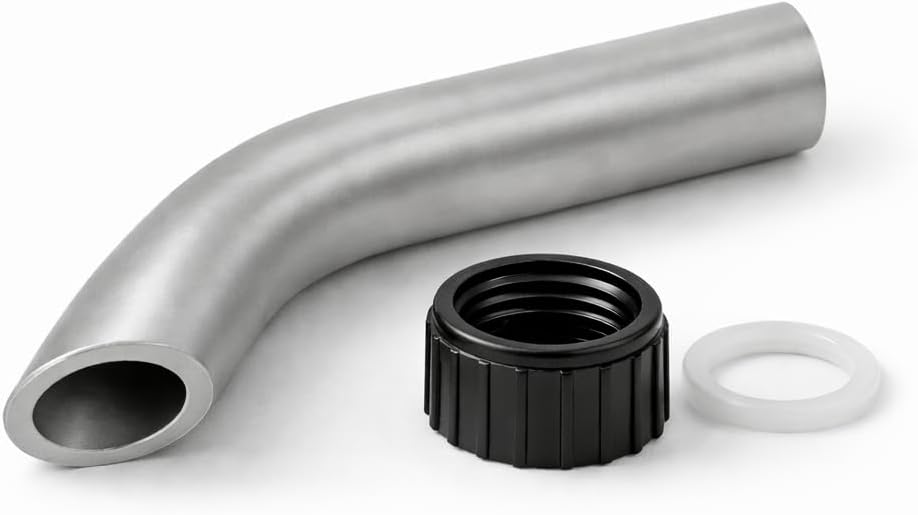 Upgraded Oil Drain Valve Spout Kit for Masterbuilt 10L XL Electric Fryer – Fits MB20012420 & MB20010326, Heat-Resistant Replacement Drain Pipe with Leak-Proof Seal & Safety Cap