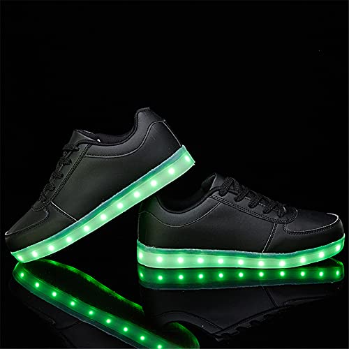 Image of SANYES LED Light Up Shoes for Women Men, Low-Top USB Rechargeable Glowing Sneakers, Luminous Dancing Shoes for Party Sports