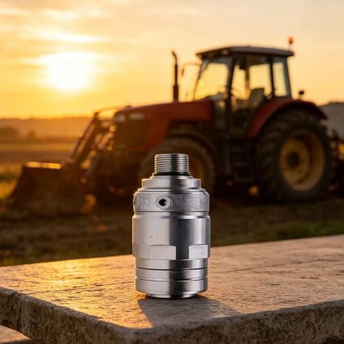 Enchufe de acoplamiento rápido AL210587 para tractores 6125R y 6140M, adaptador plateado 3