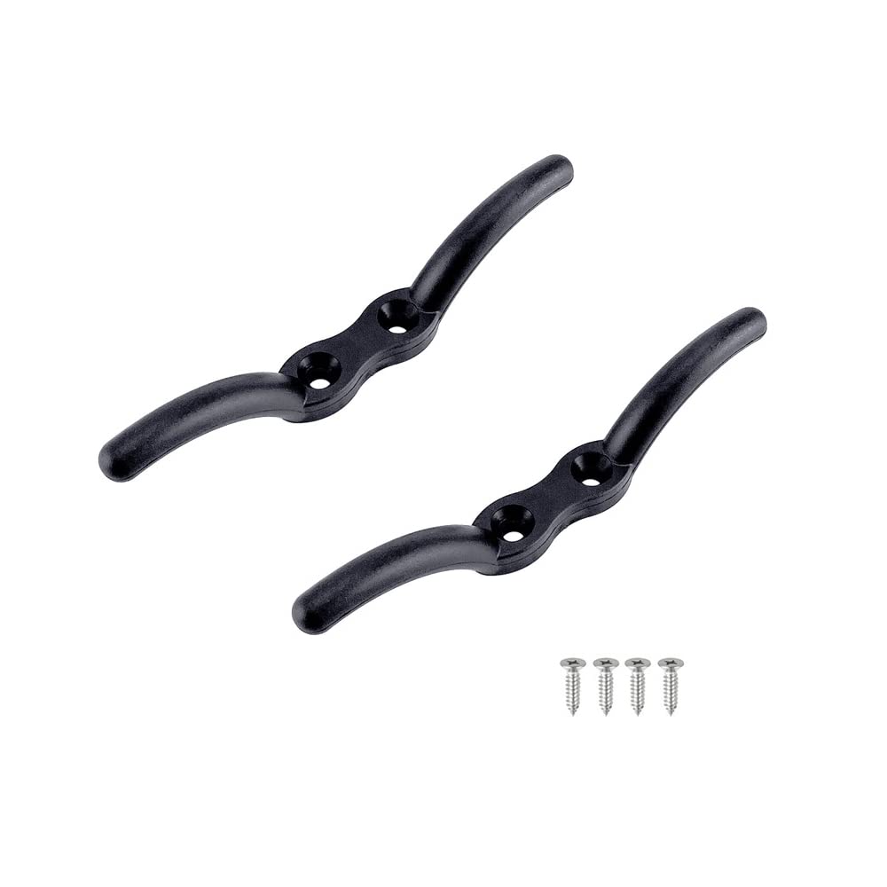 2x Nylon Bootsklampe 110 Mm – Schwarz, Mit Schrauben, Für Fahnenmasten, Markisen & Seilbefestigung 2x Nylon Bootsklampe 110 Mm – Schwarz, Mit Schrauben, Für Fahnenmasten, Markisen & Seilbefestigung