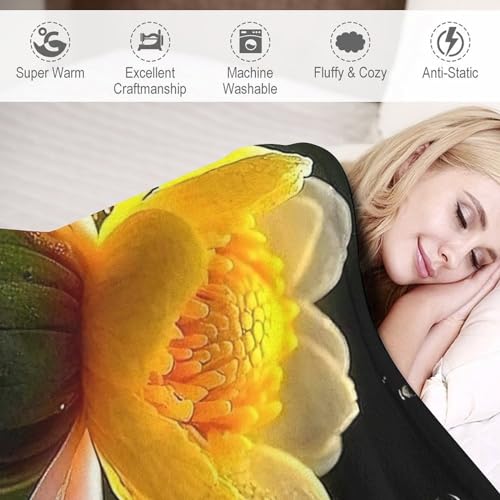 Couverture chaude flanelle abeille pour éliminer la fraîcheur des nuits sur le lit