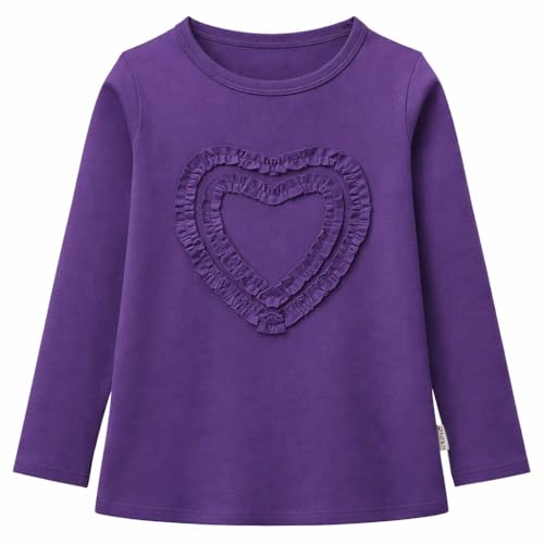 Image of Girls' Heart-Shaped Long Sleeve T-Shirt